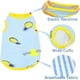 thumbnail image 5 of Paquete de 2 camisetas con estampado de rayas para perros, faldas, chalecos de algodón, vestidos plisados, ropa para cachorros, camisetas de verano, lindas camisetas para niñas y niños,, 5 of 7
