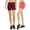 BURGUNDY/CORAL, variant on TheLovely Ladies Nylon 12" One Size Spandex Leggings Bike Short Tights (12" Length)