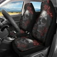 thumbnail image 2 of Uorisanigo Skull Rose Car Seat Covers 2 Pcs Car Seat Covers Front Seats Only Waterproof Breathable Easy to Install Anti-Slip Back Fabric Universal Fit for Auto Truck SUV, 2 of 7