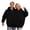 Black, variant on Unisex Matching Zip Up Hoodie For Couples Two Person Connected Hooded Sweatshirt Oversized Pullover Long Sleeve Crewneck Casual Tops