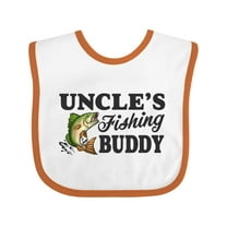 Inktastic Uncle's Fishing Buddy Boys Baby Bib