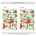 thumbnail image 4 of Yayeee Garden Flag 28" x 40" Double Sided Outdoor Yard Lawn Holiday Decorations, Beige Apple Pattern, 4 of 6