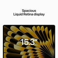 thumbnail image 3 of Restored Premium Apple 2023 MacBook Air M2 chip: 15.3-inch Liquid Retina Display, 8GB , 256GB SSD Starlight (Refurbished), 3 of 5