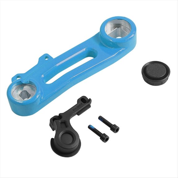 Brazo de Palanca del Amortiguador Delantero para con Cubierta de Fuerza, Piezas de Reparación para Patinete Eléctrico, Color Azul.