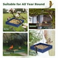thumbnail image 5 of Kingsyard Recycled Plastic Platform Bird Feeder for Outdoor Hanging, Sturdy & Durable, Green, 5 of 7
