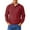 Red, variant on Yiaimeir Men's Plaid Pullover Long Sleeve Lightweight Stand Collar Casual Sweatshirt with Button Half Zip Design for Daily Wear