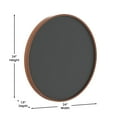 thumbnail image 4 of Flash Furniture Canterbury Wall Mounted Magnetic Chalkboard Rustic Pine 24" (HGWACHKCIR24BRN), 4 of 9
