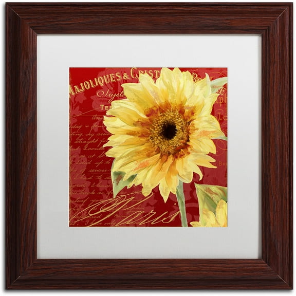 Trademark Fine Art "Ete III" Canvas Art by Color Bakery White Matte, Wood Frame