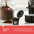thumbnail image 4 of Black+Decker Family Single Serve K-Cup Brewer: Large 50oz Water Reservoir, Versatile Ground Coffee & K-Cup Compatibility, Adjustable Tray for Travel Mugs, 4 of 8