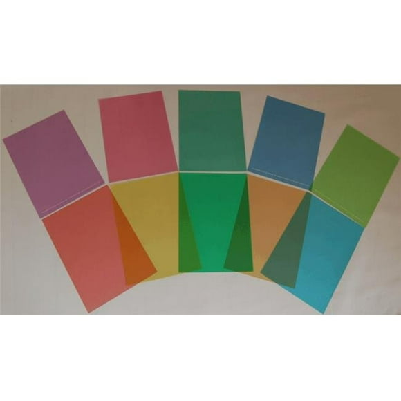 Crossbow Education CBOVR10 Colored Reading Overlay- pack of 10- 1 of each color