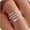 Silver, variant on Gold Silver Stackable Rings for Women Non Tarnish 1.3mm Thin Silver Rings Set 14K Gold Plated Dainty Trendy Cubic Zirconia Band Stacking Thumb Ring Jewelry Gifts Size 5-10