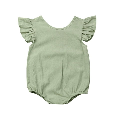 

Farrubbyine8 Infants Baby Girls Romper Bodysuit Jumpsuit Summer Outfits Clothes