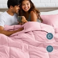 thumbnail image 5 of Bare Home Down Alternative Comforter Set - 3-Pieces - All Seasons - Full, Light Pink, 5 of 10