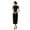 Black 1 XXXXL, variant on Traditional Chinese Women Long Cheongsam Bridesmaid Short Sleeve Evening Dress