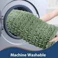 thumbnail image 6 of Soft Plush Microfiber Bathroom Rugs, Absorbent Bath Rugs Non Skid Machine Wash Dry Bath Mats for Tub,Shower and Bath Room Floor Mats (17x24inches, Sage Green), 6 of 6