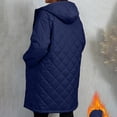 thumbnail image 6 of Luvrsol Women's Plus Size Hooded Long Puffer Coat Loose Padded Winter Jacket Casual Warm Outerwear, Navy XL-5XL, 6 of 9
