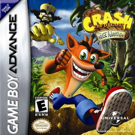 Crash Bandicoot: The Huge Adventure - Nintendo Gameboy Advance GBA
