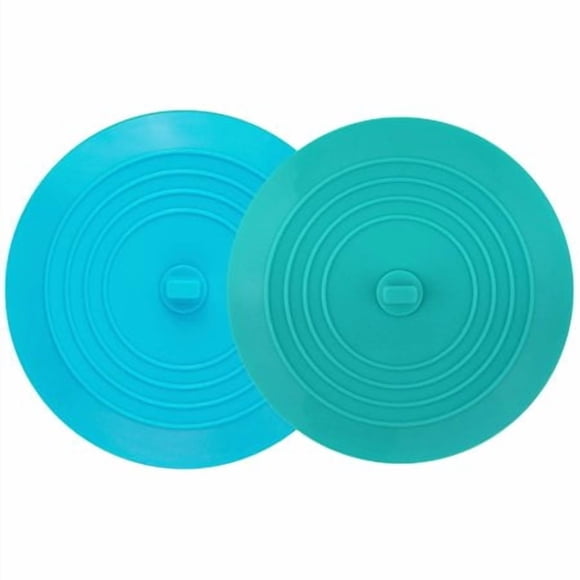 tifanso 2 Pack Tub Stopper 6 inches Large Drain Stopper Silicone Bathtub Stoppers Flat Bathtub Drain Cover Hair Stopper Suction Bathtub Plug for Kitchen and Laundry