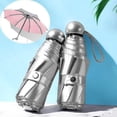 thumbnail image 2 of 8 Costillas Bolsillo Mini Umbr Anti Uv Paraguas Sol Umbr Lluvia Umbres Portátiles Plegables Para Mujeres Hombres, 2 of 5
