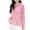 Pink, variant on Women's Knitted Cardigan Lapel Colorful Button Down Sweater Jackets Lightweight Comfy Causal Outwear With Flat Pocket (L, Pink)