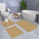 thumbnail image 5 of Juego de 3 alfombras de baño, paquete de 3 alfombrillas de espuma antideslizantes, ultrasuaves y absorbentes, lavables a máquina para un secado fácil, alfombrillas universales para inodoro y, 5 of 8