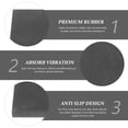 thumbnail image 6 of 4 Pcs Anti Vibration Pads Mat for Compressor Fitness Equipment Flooring Shockproof Protector Accessories, 6 of 6