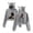 Gray, variant on Arijit Singh Cat ear hoodie with popular pattern casual women's short hoodie sportswear