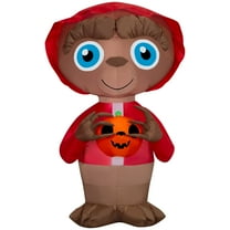 Morris Costumes SS555113G 38 in. Air Blown Inflatable E.T. The Extra-Terrestrial with Jack-O-Lantern Halloween Outdoor Decoration