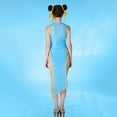 thumbnail image 2 of [Officially Licensed] Street Fighter Chun-Li Inspired Two- Piece Swimsuit for Women with Cover-Up, 2 of 7