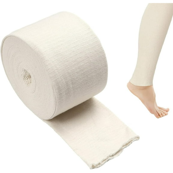 Elastic Tubular Bandages,Bexikou Compression Elastic Support Bandage, Sport Bandages for Large Knee Support Bandage Medium Thigh, Cotton Spandex 2.36"×32.8FT