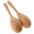 thumbnail image 3 of Pair Of Wooden Maracas Sand Hammer Percussion Instrument, Musical Toy For Kid Children Party And Games, 3 of 6