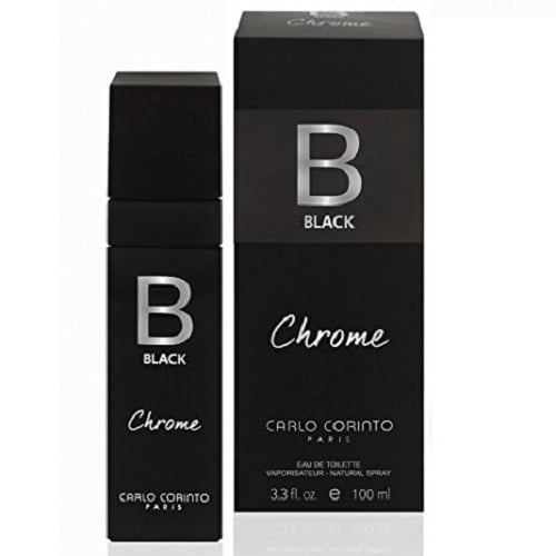 BLACK CHROME * Carlo Corinto 3.3 oz / 100 ml Eau de Toilette Men Cologne Spray
