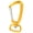 Golden Yellow, variant on YAHHU Rotating Snap Hook Rotatable Aluminum Alloy Square Bottom D Ring Carabiner for Dog Leash Hammock Camping Hiking Silver 1 Count