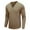 Khaki, variant on LYXSSBYX Men's Performance Long Sleeve Shirt Moisture Wicking Crew T-Shirt Beefy Muscle Basic Solid Pure Color Blouse Tee Top