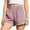 Purple, variant on Guluxicc Girls Dolphin Pants Kids Athletic Shorts with Elastic Waist Summer Silk Running Workout Active Shorts