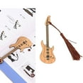 thumbnail image 3 of Personalized Bookmark,Guitar Shape Bamboo Bookmark Bookmarks Aesthetic Gift for Teachers Students Men Women, 3 of 5