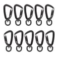 thumbnail image 1 of 10 Pack Mosquetón Clip Giratorio Gancho Llavero De Aluminio Bloqueo Mosquetones Duraderos Para Acampar Al Tornillo De Bloqueo, 1 of 6