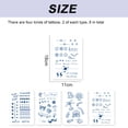 thumbnail image 2 of Temporary Tattoos, 8-Sheet 1-2 Weeks Long Tattoos Sticker for Adult Children, 2 of 5