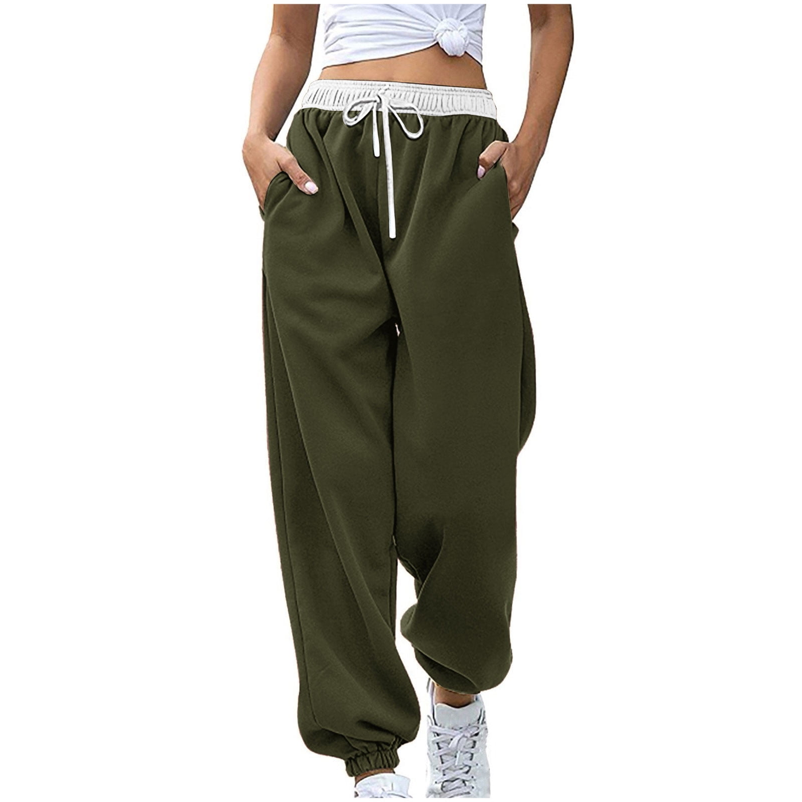 Sweat Pants for Women Women's Wide Leg Sweatpants Trendy