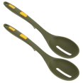 thumbnail image 3 of Heat Resistant Silicone Serving Spoon Set 2pcs Long Handle Flexible Nonstick Kitchen Colander Spoons for Family, Restaurant, Buffet, Cooking and, 3 of 5