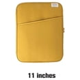 thumbnail image 4 of Shengyu 1/2/3 Tablet Sleeve Bag Laptop Pouch Soft Computer Handbag Notebook Keyboard Storage for Zipper Closure Mouse Organizer Business Yellow 11inch 1 Pc, 4 of 6