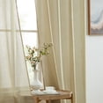 thumbnail image 6 of THD Vicky Semi Sheer Voile Window Curtain Grommet Top Panels for Bedroom & Living Room - Set of 2 (Taupe, 54 W x 84 L per panel), 6 of 6