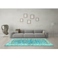 thumbnail image 3 of Ahgly Company Indoor Rectangle Oriental Light Blue Traditional Area Rugs, 2' x 5', 3 of 4