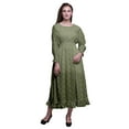 thumbnail image 1 of Bimba Floral Women Cotton Smocked Boho Renaissance Long Ruffle MaxiDress-Medium, 1 of 5