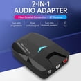 thumbnail image 4 of Digital to Analog Adapter DC 5V TV Bluetooth-compatible 5.0 Optical ABS Audio Adaptor 3.5mm RCA Output Headphone Speaker, 4 of 10