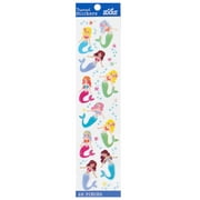 Sticko Solid Multicolor Themed Stickers Mermaids Acetate Plastic Stickers, 26 Piece
