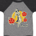 thumbnail image 4 of Inktastic Retro Hula Girl Girls Baby Bodysuit, 4 of 5