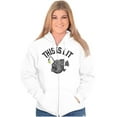 thumbnail image 3 of This Is Lit Funny Anglerfish Fishing Unisex Fleece Graphic Zip Up Hoodie Brisco Brands 2X, 3 of 5