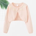 thumbnail image 5 of Girls Cardigan Cotton Soft Lightweight Bolero Shrug Knit Sweater Crop Jacket Teen Girls Button Front School Uniform shawl, 5 of 5