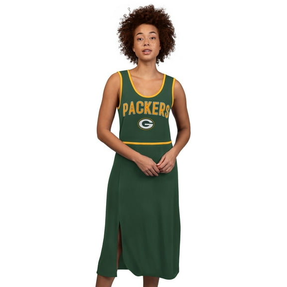 Women's-G-III 4Her by Carl Banks Green Green Bay Packers Center Field Maxi Dress